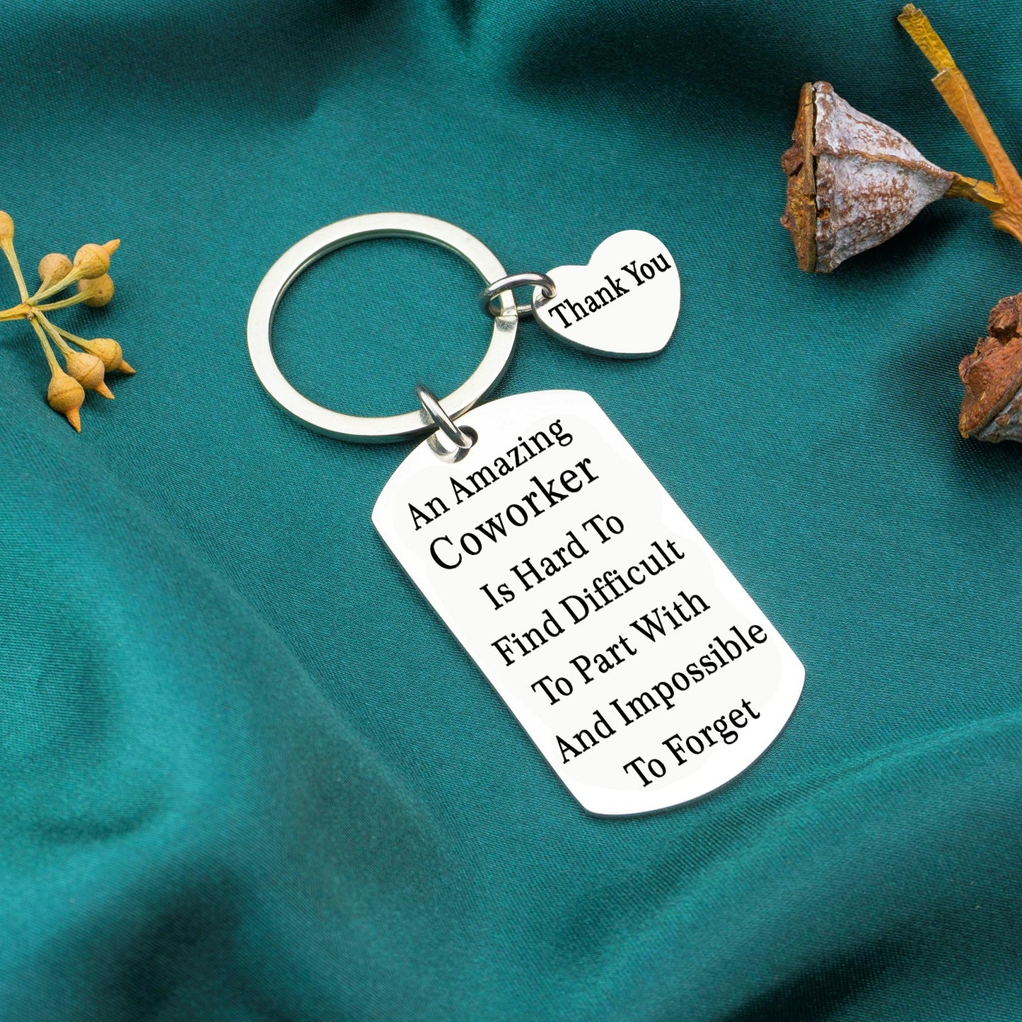 AOBIURV Coworker Keychain Thank You Gifts Appreciation Gifts For Coworker Retirement Gifts For Men Women