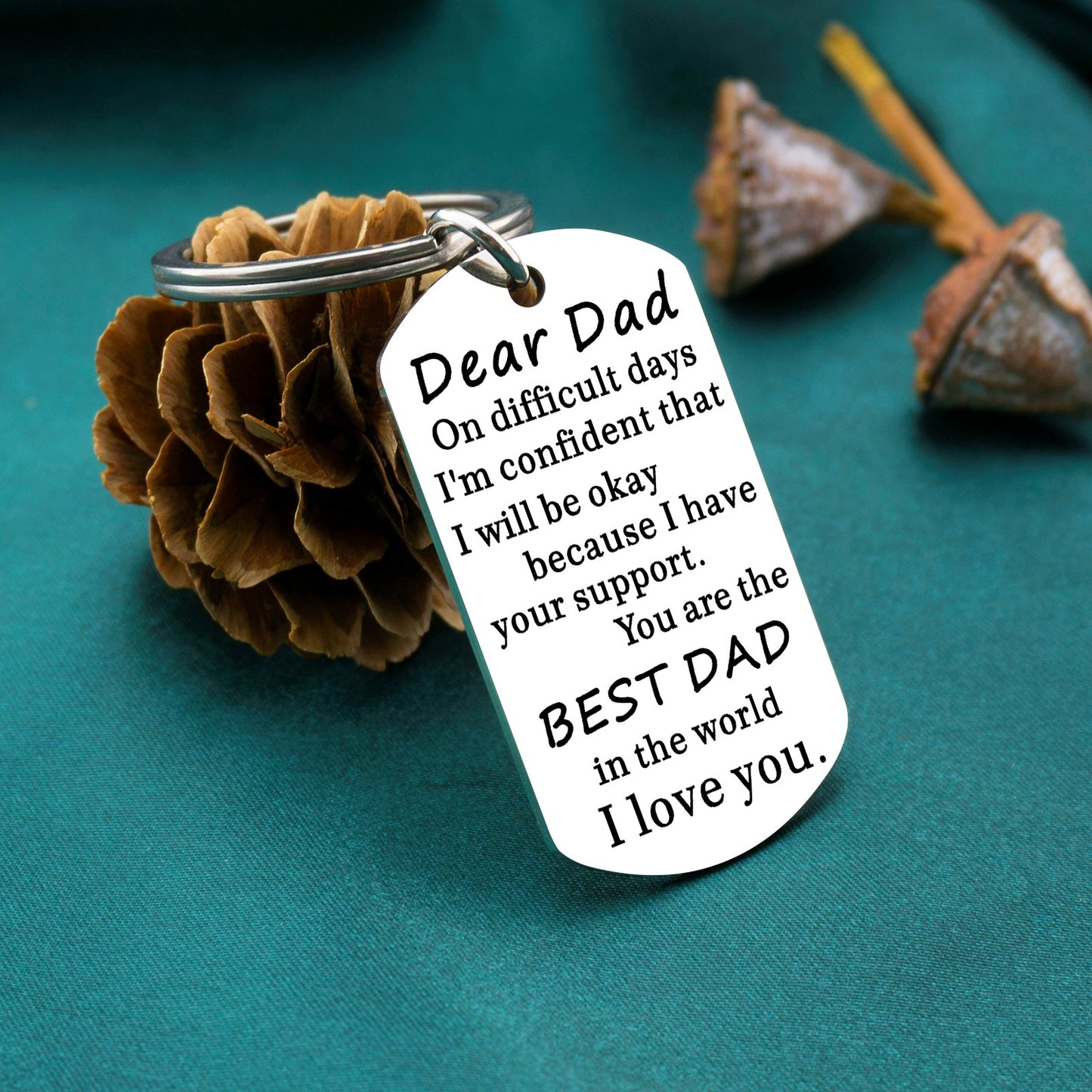 AOBIURV Dad Keychain Appreciation Gift For Dad Gift For Father From Son-Father’s Day Birthday Christmas Presents