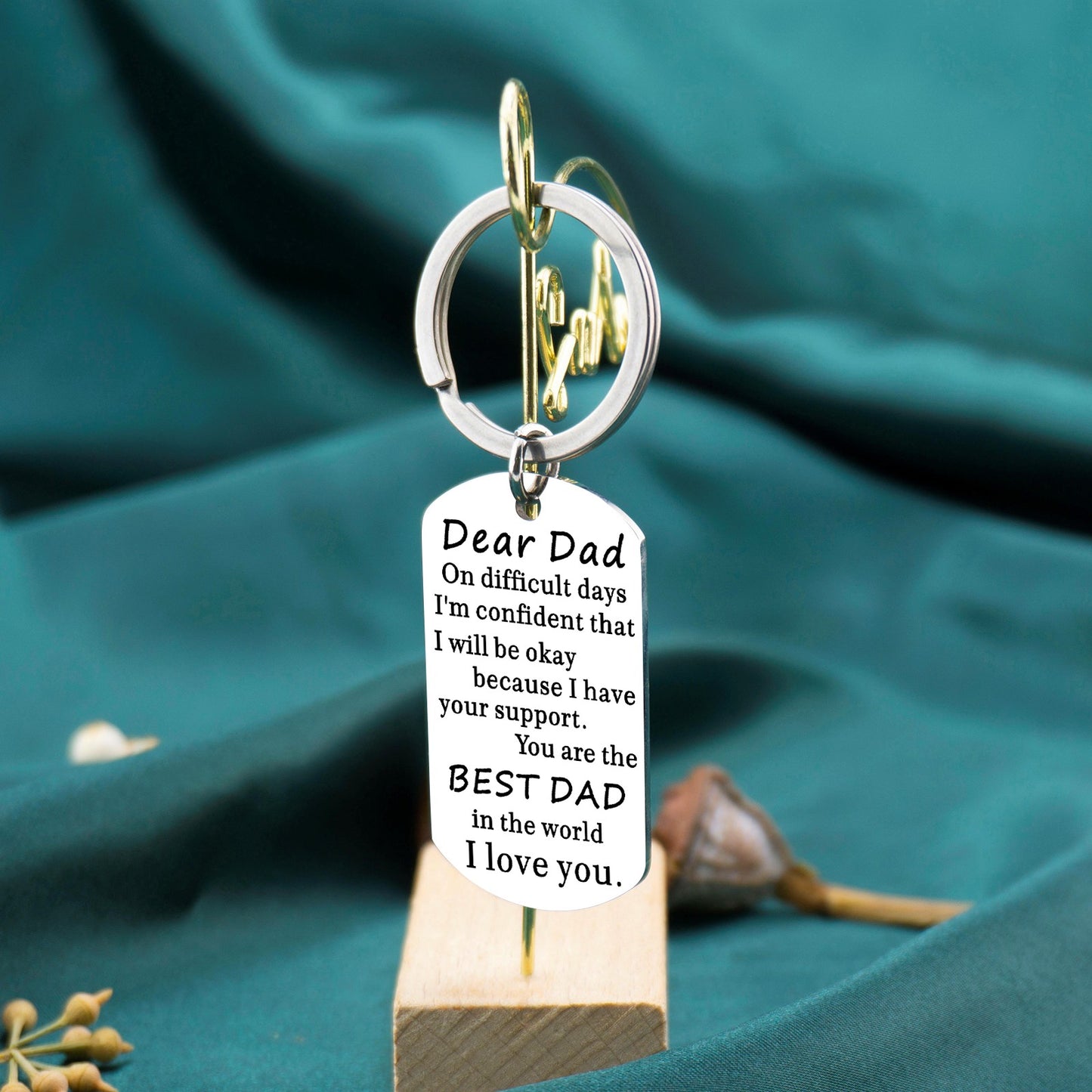 AOBIURV Dad Keychain Appreciation Gift For Dad Gift For Father From Son-Father’s Day Birthday Christmas Presents