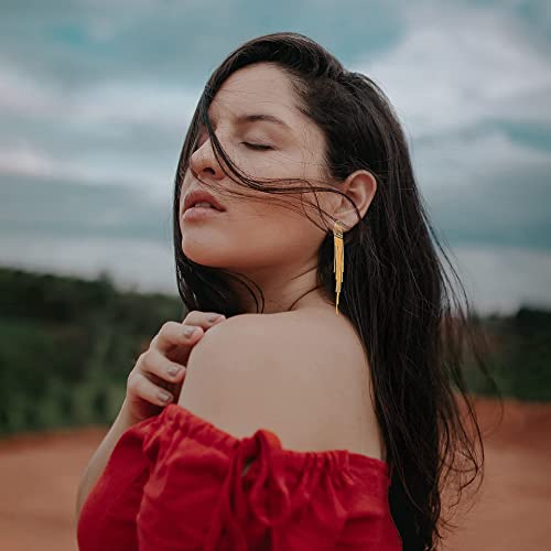 Gold Tassel Earrings Long Chain Earrings for Women Teen Girls Tassel Dangle Drop Earrings Prom Sexy Earrings