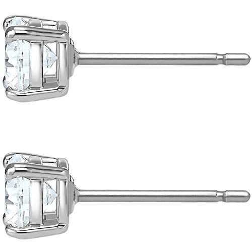 Attract Pierced Stud Earrings, Clear Crystals on a Rhodium Finish Setting, Part of the Swarovski Attract Collection