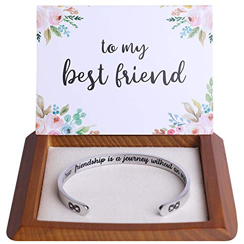 Friendship Gifts Friendship Bracelets Friend Gifts for Women Friends Female BFF Bestie Jewelry Friend Bracelet Best Birthday Christmas Ideas Stuff A True Friendship Is A journey Without An End