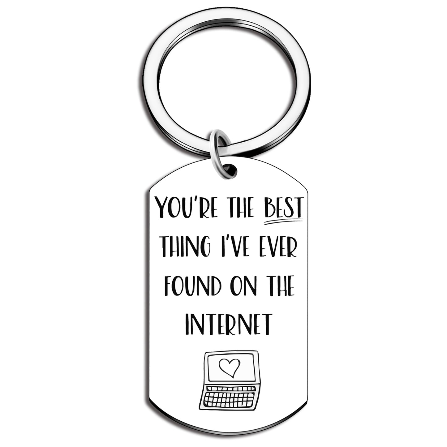 ICHRATI You’Re The Best Thing i’Ve Found On The Internet Netizen Key Chain To My Love Valentine's Day Gift Meeting Gift.